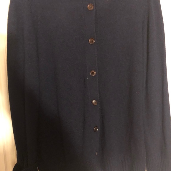 Banana Republic Navy Sweater with buttons on the back, Size XL - Picture 4 of 7